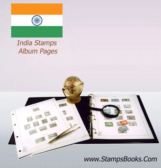 India stamps album